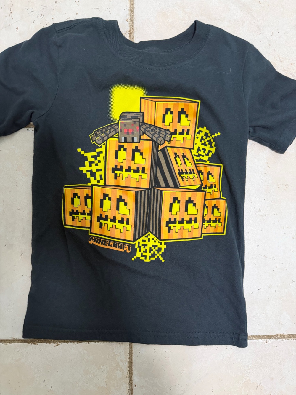 Kids Halloween Minecraft tshirt